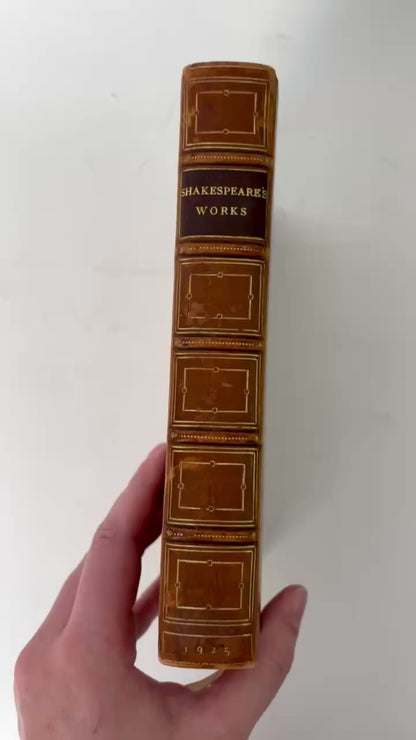 1925 Shakespeare Complete Works Oxford Full Leather