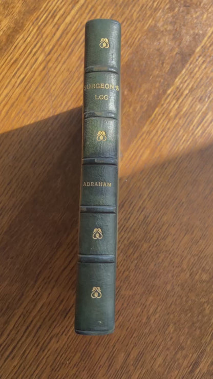 1916 "The Surgeon’s Log" Green Half Leather Book