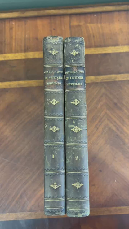 1832 Jane Marcet Conversations on Vegetable Physiology 2 Vol Set