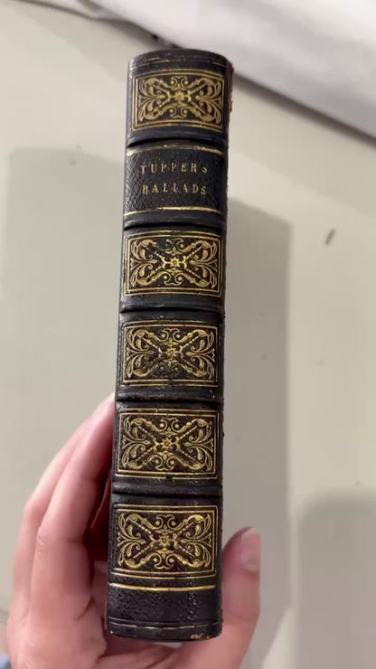 1851 Martin Tupper Ballads for the Times Gilt Leather Poetry