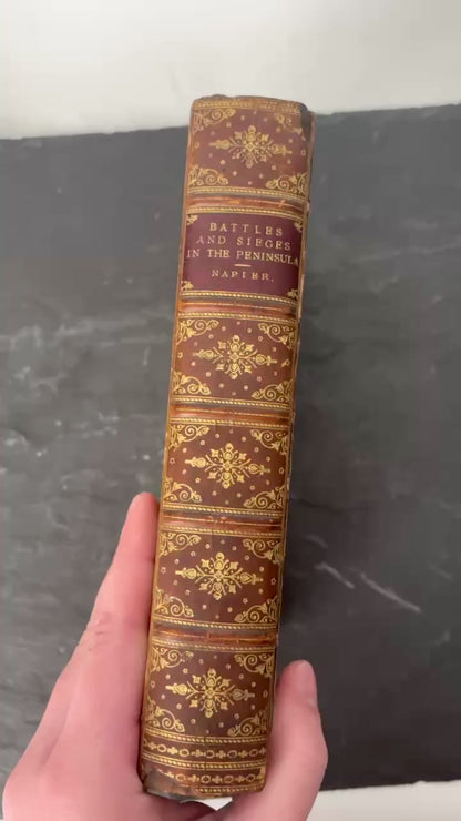 1904 Napier Peninsular War Full Leather Military History