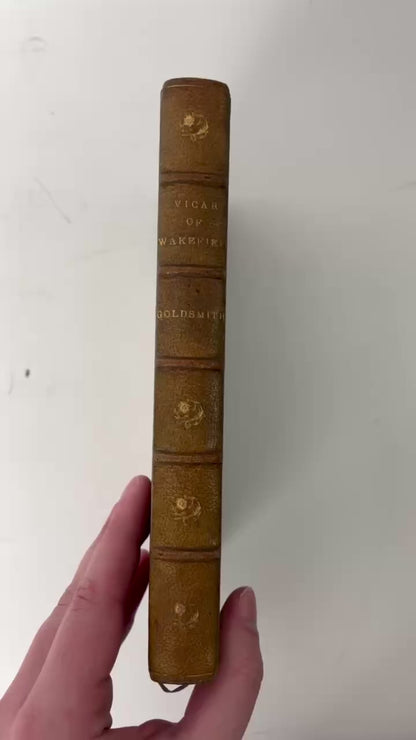 1890 Vicar of Wakefield Hugh Thomson Half Leather