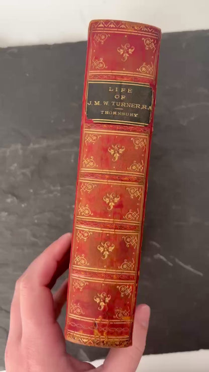 1897 J.M.W. Turner Biography Half Leather Illustrated Art Book