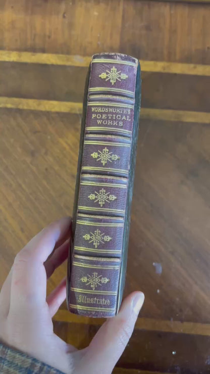 1871 Wordsworth Poetical Works Mauchline Binding