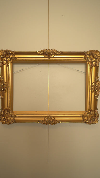 Antique Giltwood Rococo Revival Frame | Ornate Gold Picture Frame, Late 19th–Early 20th Century