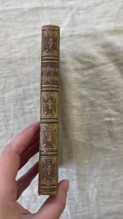 Maitland Historical Charades 1847 Antique Morocco Leather Book