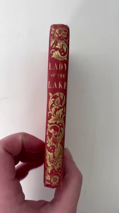 1858 Lady of the Lake Sir Walter Scott Miniature Poetry Book