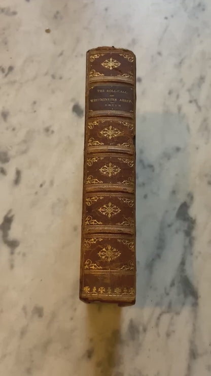 1903 The Roll-Call of Westminster Abbey Tree Calf Binding