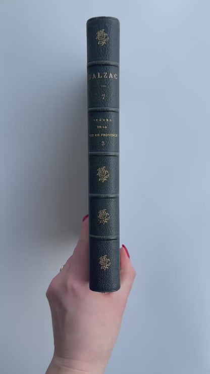 1865 Balzac La Comédie Humaine Vol 7 French Half Leather Literature