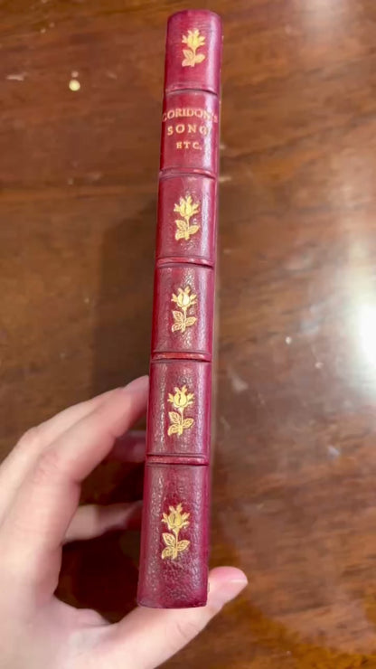 1894 Coridon's Song Hugh Thomson Illustrated Half Leather Poetry