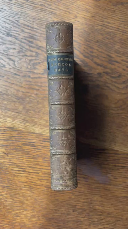 1894 Tom Brown’s School Days Full Calf Prize Binding Novel