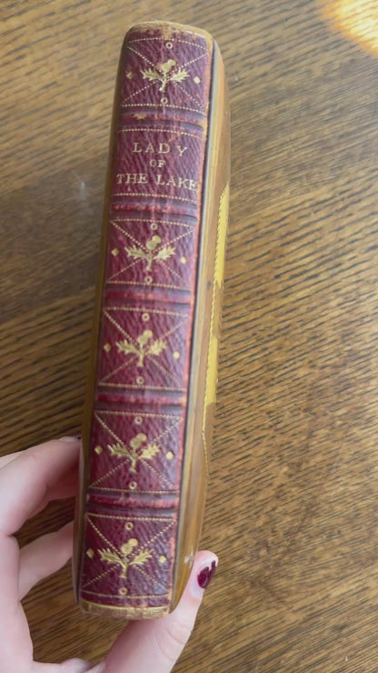 Mauchline Binding 1869 "The Lady of the Lake" by Sir Walter Scott