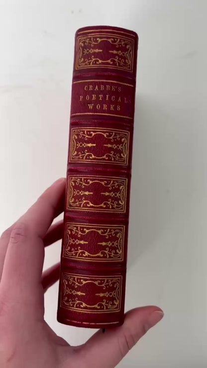 1858 George Crabbe Poetical Works Prize Binding