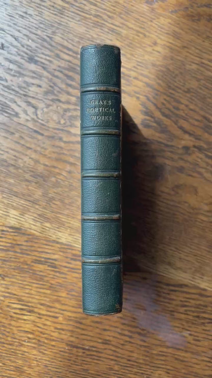 Antique 1901 Poetry Book The Poetical Works of Thomas Gray