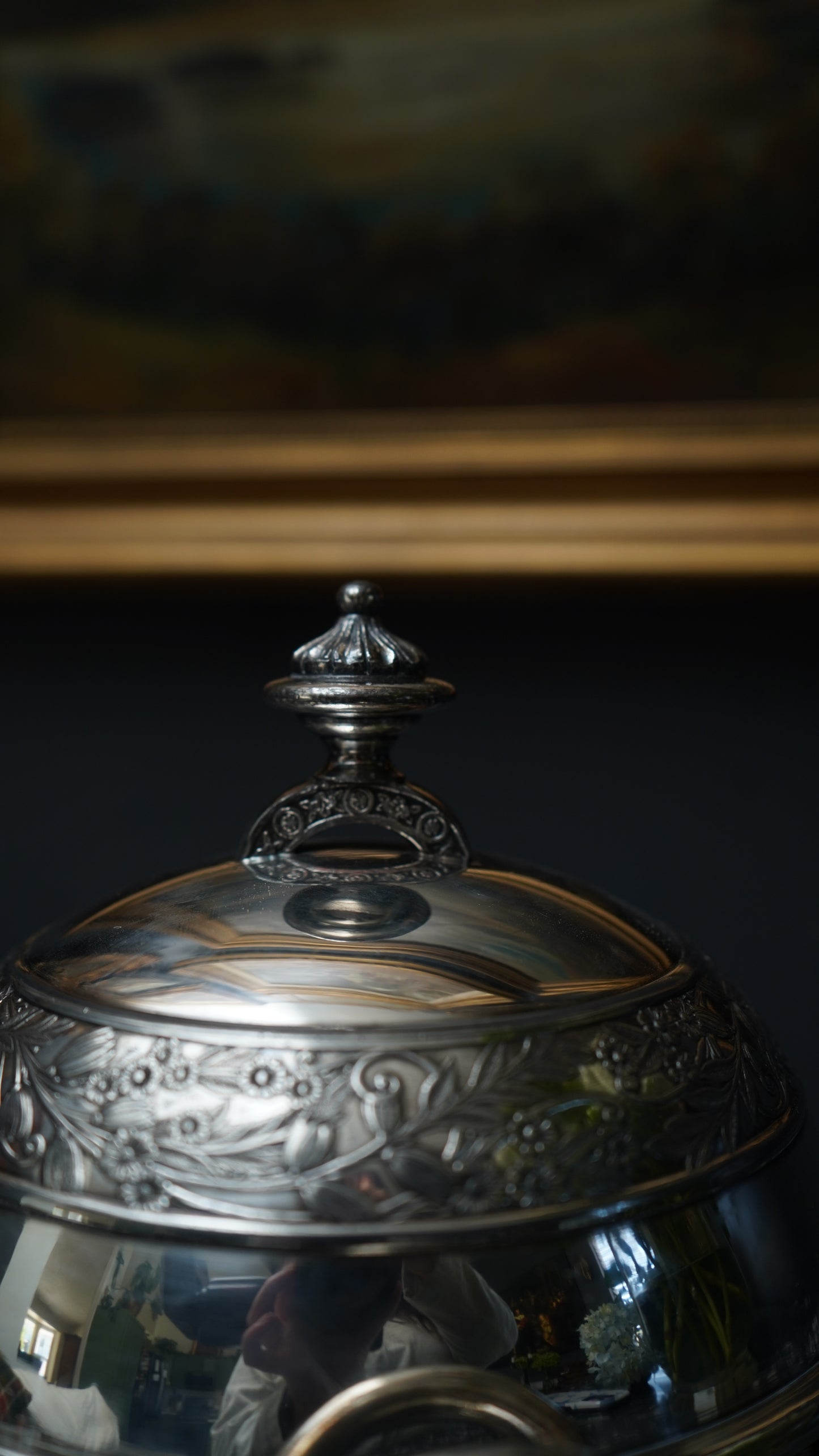 Antique 1880 Wilcox Silver-Plated Caviar or Butter Dish with Glass Insert