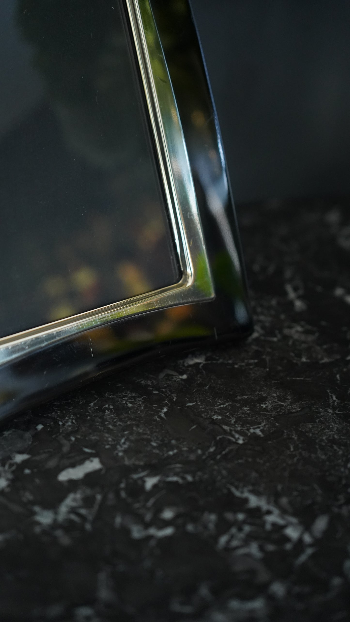 Late 20th Century Modernist Silver Plated Picture Frame with Curved Wave Design, Carr Silver-Plated Frame