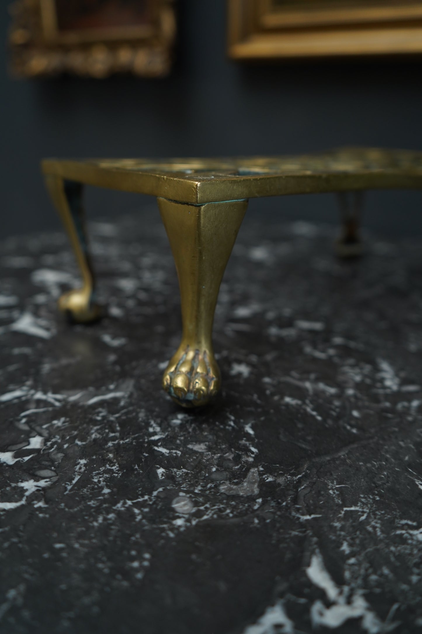 Antique Brass Trivet | Brass Riser