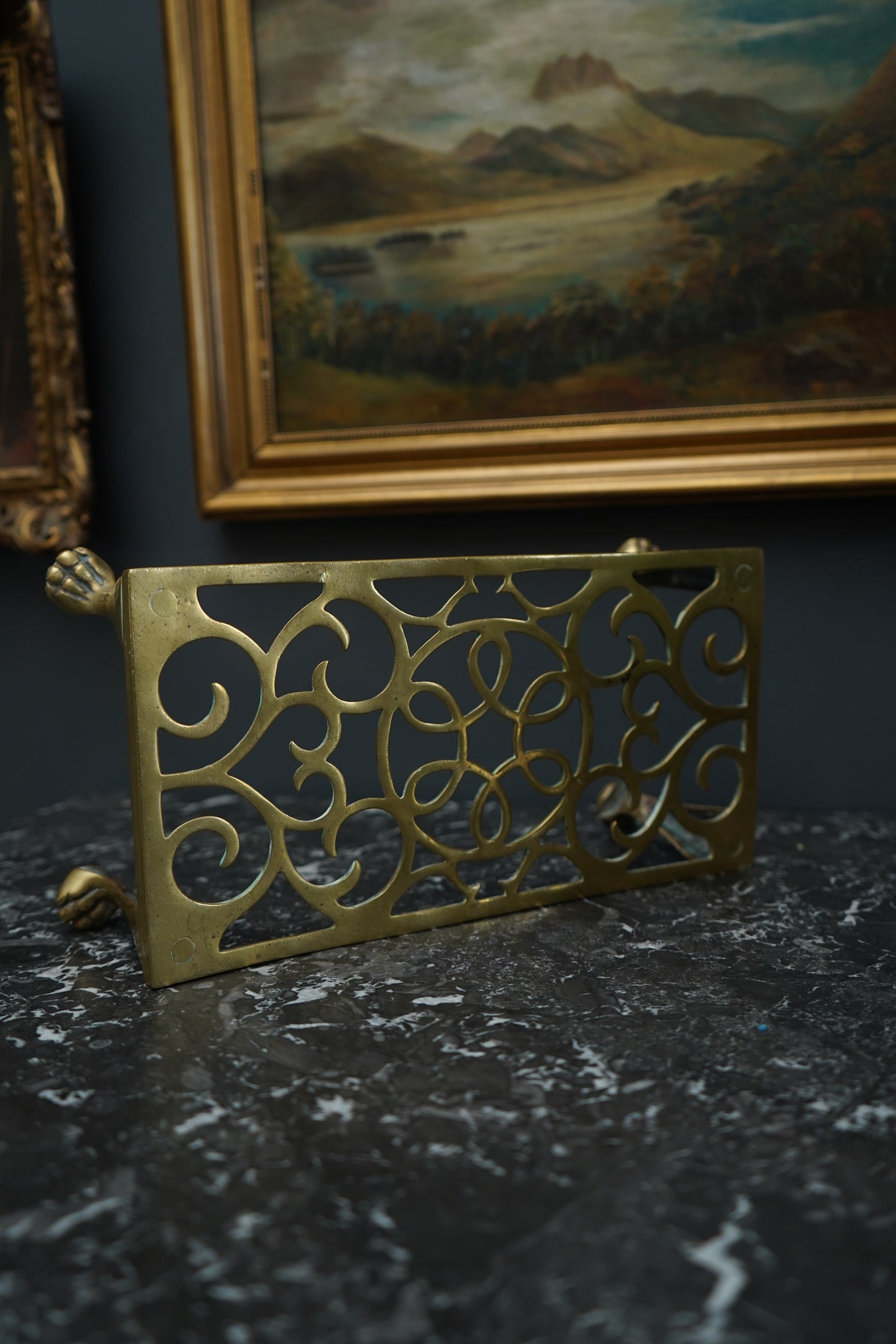Antique Brass Trivet | Brass Riser