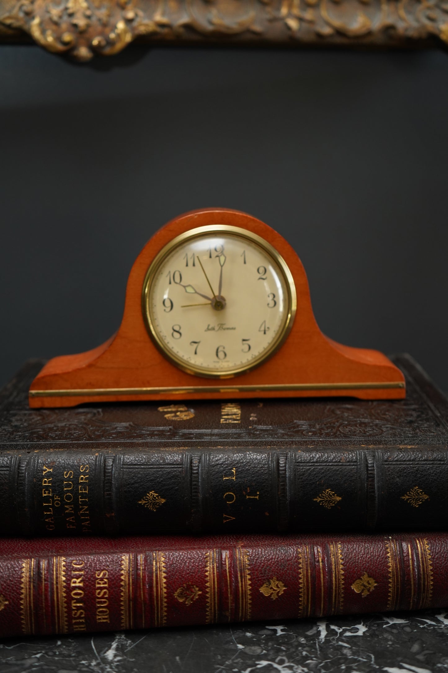 Vintage Seth Thomas Electric Mantel Clock – Mid-Century Tambour Alarm