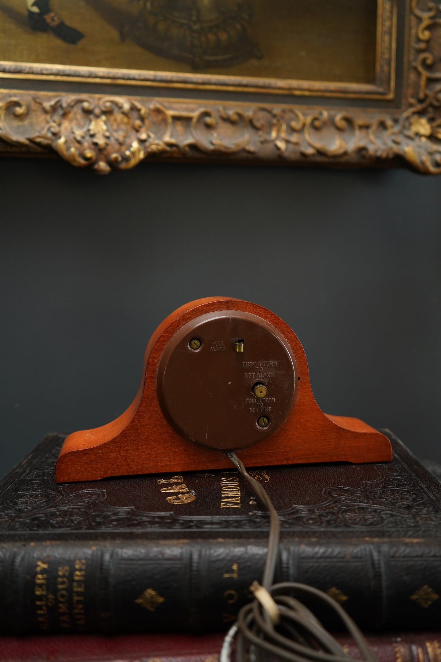 Vintage Seth Thomas Electric Mantel Clock – Mid-Century Tambour Alarm