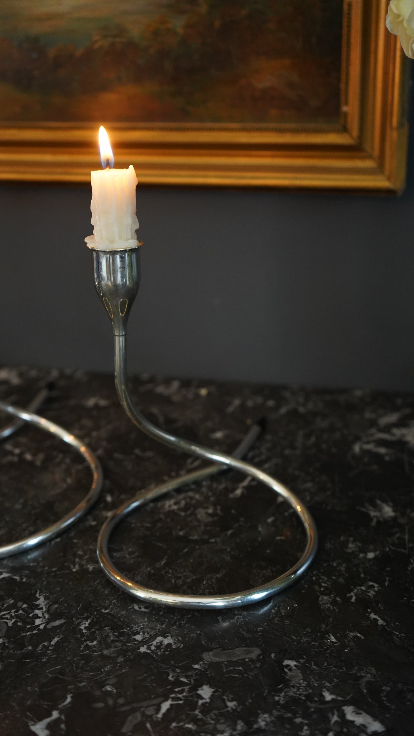 Towle Sterling Silver Modernist Candleholders – Mid-Century Sculptural Design (Set of 3)