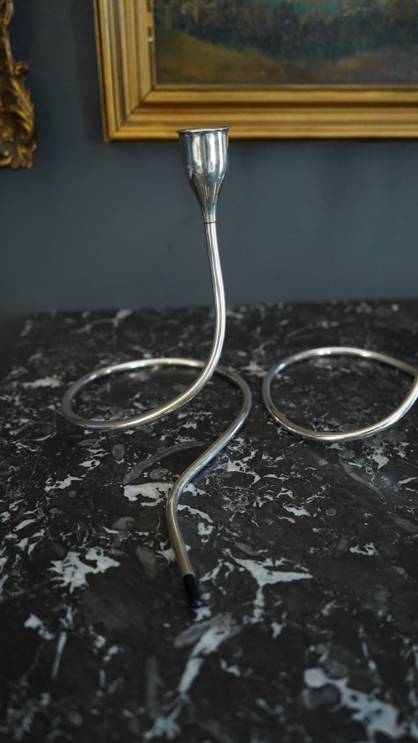 Towle Sterling Silver Modernist Candleholders – Mid-Century Sculptural Design (Set of 3)