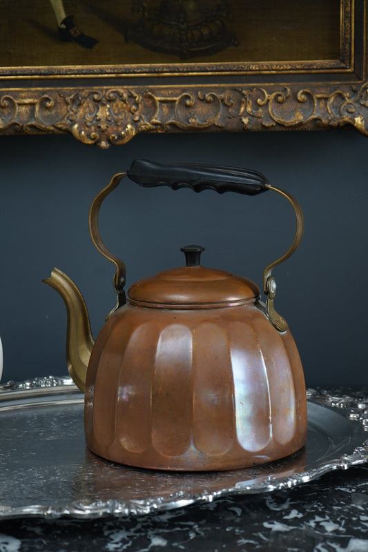 German Copper & Brass Tea Kettle