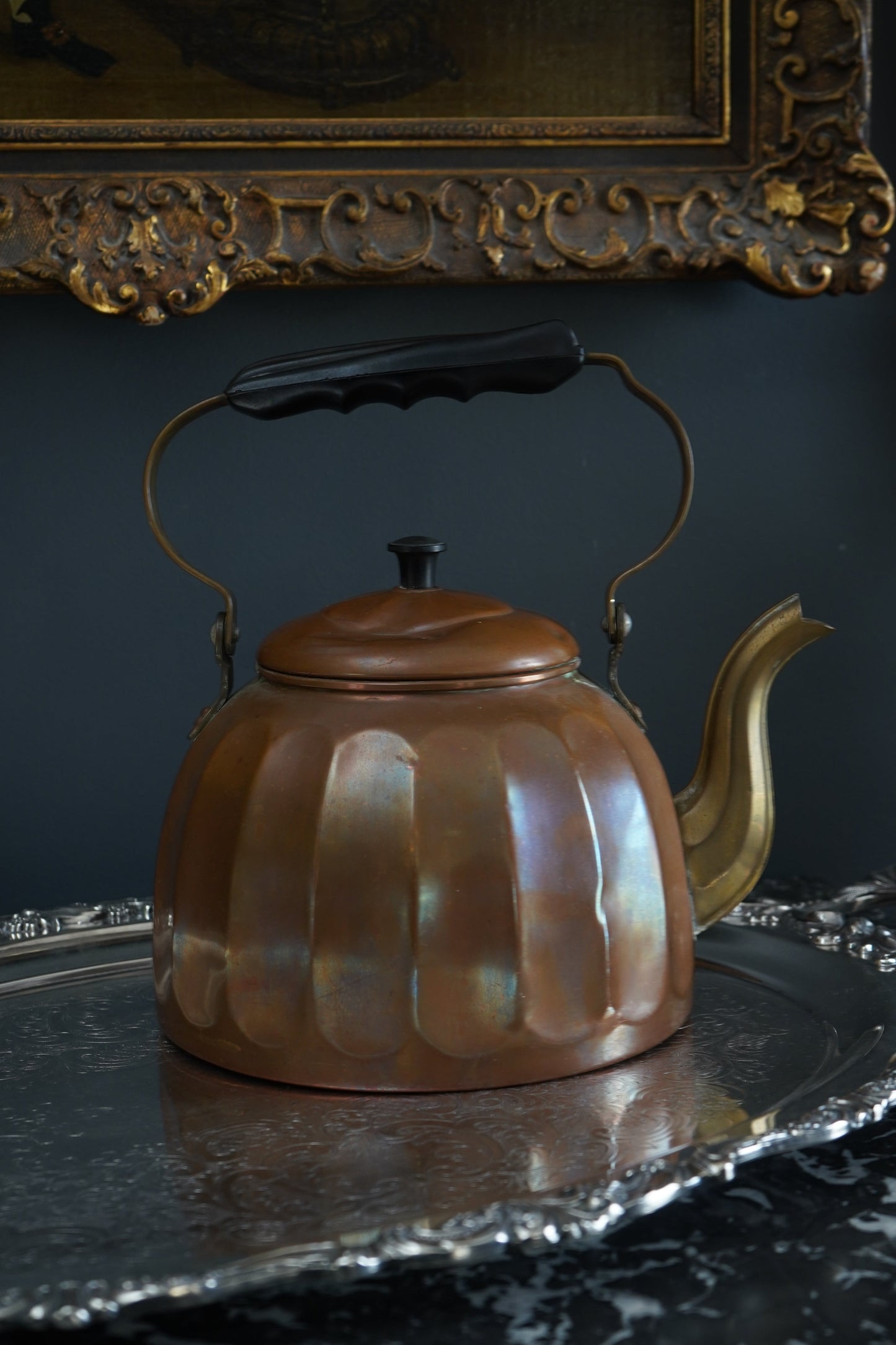 German Copper & Brass Tea Kettle