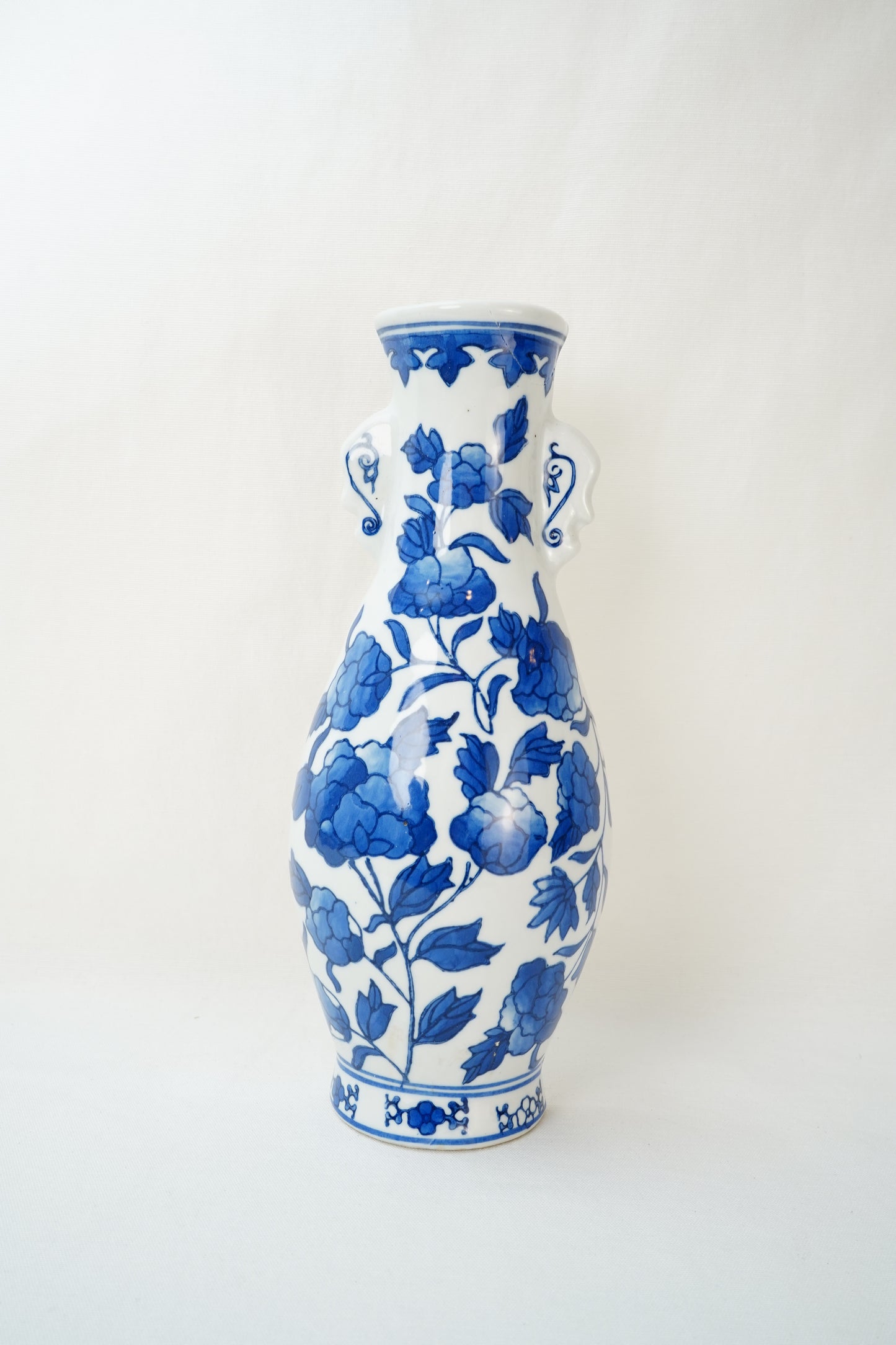 Blue and White Delft Style Wall Pocket Vase