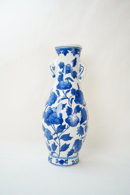 Blue and White Delft Style Wall Pocket Vase
