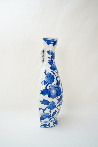 Blue and White Delft Style Wall Pocket Vase
