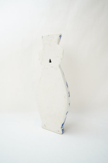 Blue and White Delft Style Wall Pocket Vase