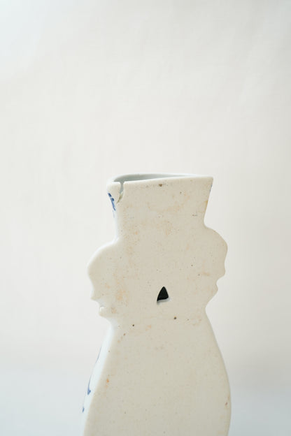 Blue and White Delft Style Wall Pocket Vase
