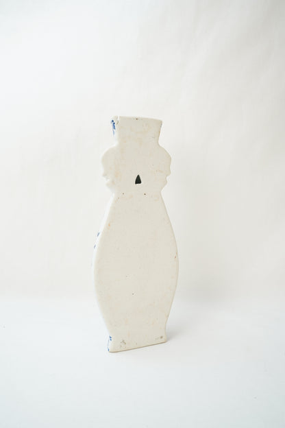 Blue and White Delft Style Wall Pocket Vase
