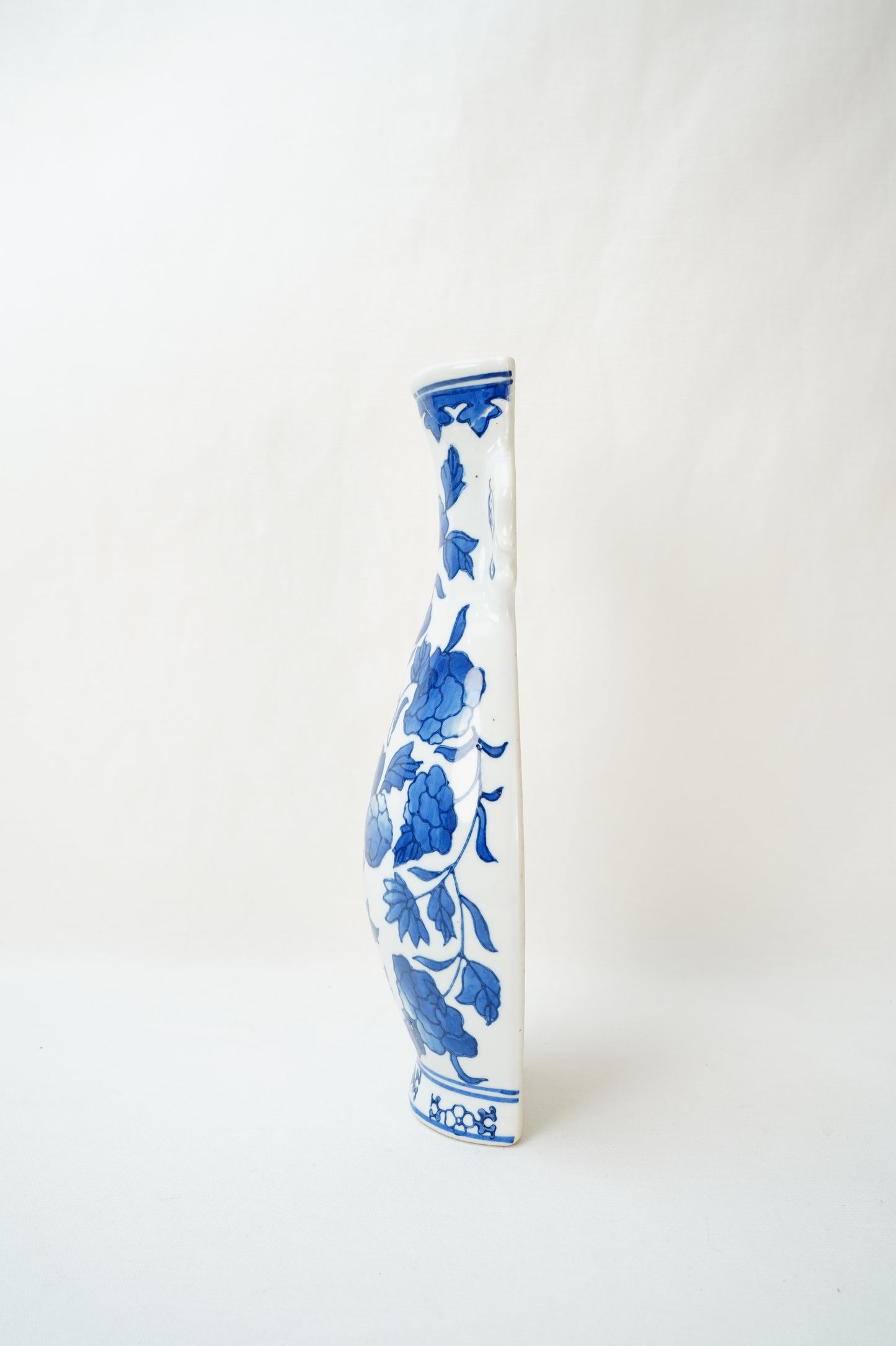 Blue and White Delft Style Wall Pocket Vase